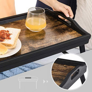 Masuta de laptop, Songmics, Negru, 42×30×22 cm - Img 7