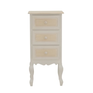 Noptiera inalta Joliene Pako World Alb 40x34.5x82 cm - Img 2