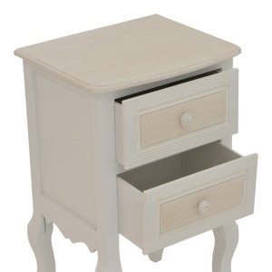 Noptiera Joliene Pako World Alb 40x34.5x64.5 cm - Img 5