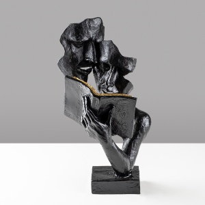 Obiect decorativ Lecteur Negru 20x36x15 cm - Img 4