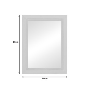 Oglinda Joliene Pako World Alb 60x80x2.1 cm - Img 2