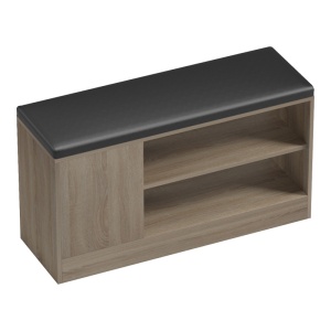Pantofar bancheta cu depozitare Deboule Bej 90x30x46 cm - Img 6