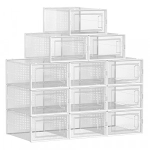 Pantofar din plastic, Songmics, Alb, 33.3x23x14 cm - Img 2
