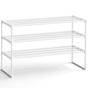 Pantofar modular Songmics Alb perlat 92x30x55 cm - Img 2