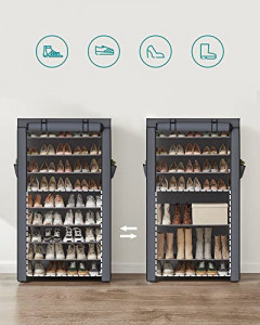 Pantofar, Songmics, Gri, 85x28x162 cm - Img 4