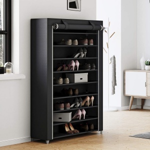 Pantofar, Songmics, Negru, 100x28x162 cm - Img 5