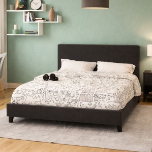 Pat dublu 150x200 cm Nevil 144 Negru Mat