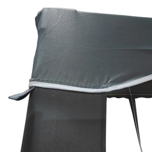 Pavilion de gradina, Gazebo, Gri inchis, 300x300x250 cm - Img 5