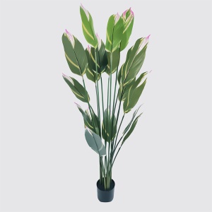 Planta decorativa cu ghiveci Lucky Verde 80x80x180 cm