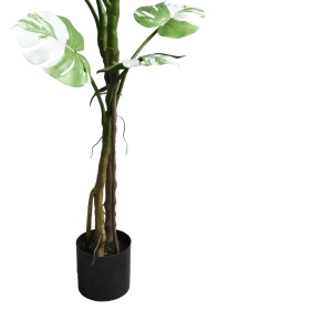 Planta decorativa in ghiveci Monstera II verde plastic PP H132 cm - Img 3