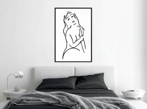 Poster - Shape of a Woman, cu Ramă neagră, 40x60 cm - Img 2