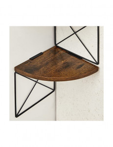 Raft de colt, Vasagle, LLS851B01, Maro Rustic, 20 x 20 x 127 cm - Img 6