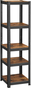 Raft metalic, Songmics, Maro-Negru, 150x37x37 cm - Img 6