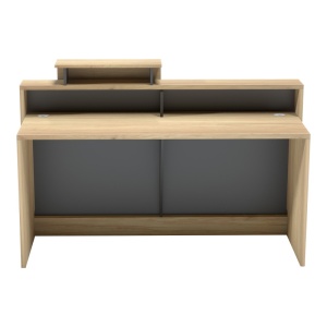 Receptie birou Lotus Natural 160x60x105 cm - Img 2