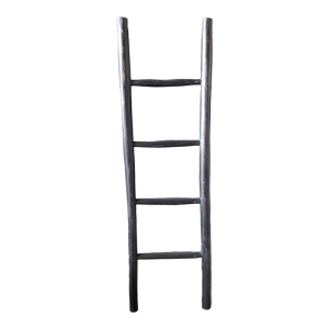 Scara decorativa Morjeve, Negru, 6x45x150 cm - Img 3