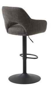 Scaun bar COWLEY SELECT, Gri inchis, 54x96-112x51 cm - Img 3