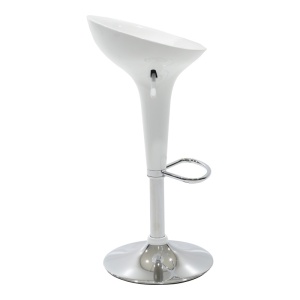 Scaun bar Felice inaltime ajustabila baza alba-crom 40x43x84 cm - Img 3