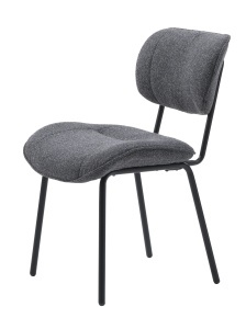 Scaun BUFFALO, Gri inchis, 65x83x50 cm