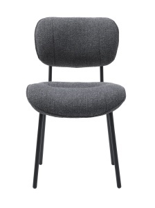 Scaun BUFFALO, Gri inchis, 65x83x50 cm - Img 2