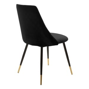 Scaun catifea Giselle Pako World Negru 52x51x82 cm - Img 2