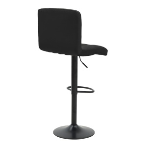 Scaun de bar ajustabil Remina Negru 44x44x112 cm - Img 2