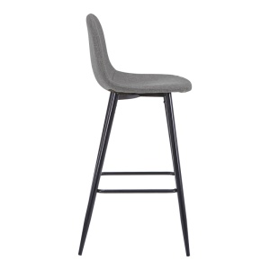 Scaun de bar Bella, Antracit, 41.5x49x108 cm - Img 3