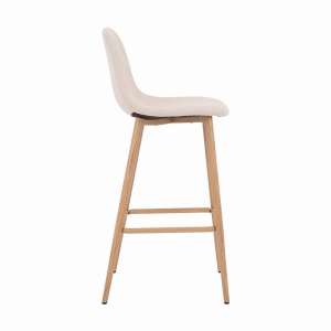 Scaun de bar Bella, Natural, 41.5x49x98 cm - Img 3