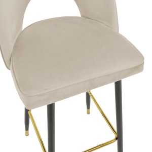 Scaun de bar Casenio Pako Bej 48x50x107 cm - Img 7