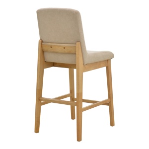 Scaun de bar Dalby, Bej, 50x45x102.5 cm - Img 2