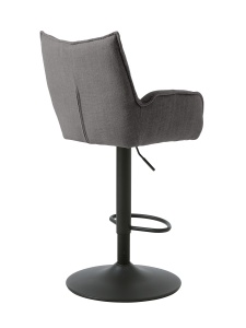 Scaun de bar MARILLA SELECT, Gri inchis, 53x99-114x52 cm