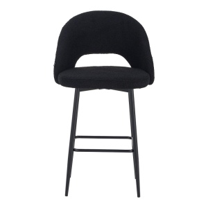 Scaun de bar Masebo, Pako World, Negru, 48x52x97 cm - Img 4