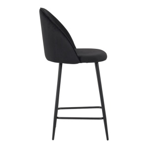 Scaun de bar Perch Negru 50x43x99 cm - Img 3