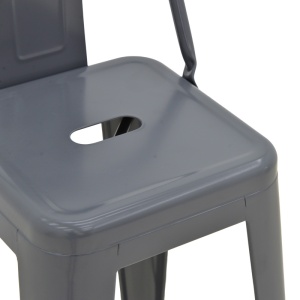 Scaun de bar Utopia Gri 42x42x86 cm - Img 8