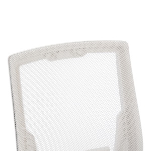 Scaun de birou, Penza, Alb, 58x48x102 cm - Img 7