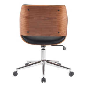 Scaun de birou Setulo Negru 53x61x89 cm - Img 5