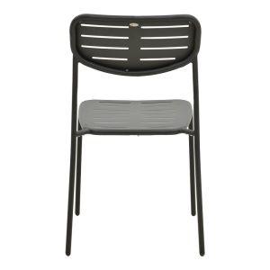 Scaun de gradina Stivuibil, Deraby, Negru, 45.5x52.5x83 cm - Img 6