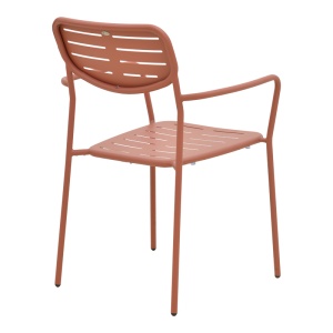 Scaun de gradina Stivuibil, Deraby, Terracotta, 45.5x56x83 cm - Img 3