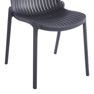 Scaun de gradina Stivuibil, Teragi, Antracit, 43.5x58x82 cm - Img 7