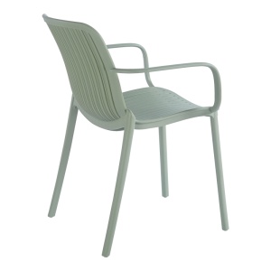 Scaun de gradina stivuibil, Teragi, Mint, 57x59x82 cm - Img 3