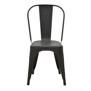Scaun de grădină Utopia Negru 44x44x85 cm - Img 4