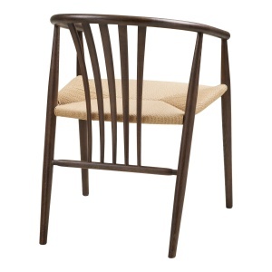 Scaun dining Agustin, Gri, 52.5x57x78 cm - Img 2