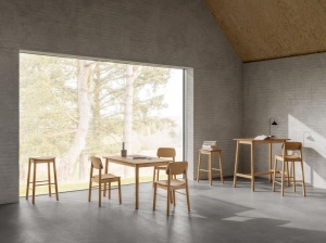 Scaun dining Barlow, Natural, 80x44x47.5 cm - Img 4