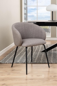 Scaun dining Eleanor V2, Gri, 79x55.5x55 cm - Img 3
