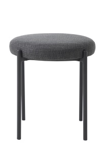 Scaun dining fara spatar PELICAN, Negru, 44x48x44 cm
