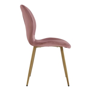 Scaun dining Jelour, Roz prafuit, 54.5x55x84.5 cm - Img 3