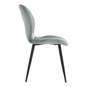 Scaun dining Jelour V1, Gri, 54.5x55x84.5 cm - Img 3