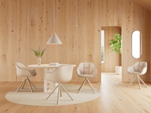 Scaun dining Lenny, Bej, 80x55x57 cm - Img 2