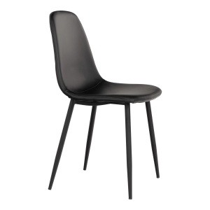 Scaun dining Stockholm, Negru, 54x44x88 cm