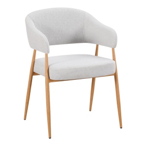 Scaun Filonda, Gri/Natural, 47x58x79 cm