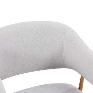 Scaun Filonda, Gri/Natural, 47x58x79 cm - Img 4
